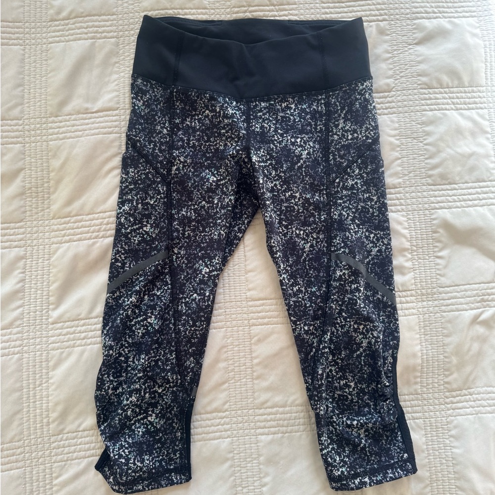 Lululemon Athletica Black Patterned Leggings